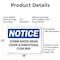 Signmission Storm Water Drain Cover & Directional Flow Map, 18 in W x Rectangle, Aluminum OS-2PACK-NS-A-1218-L-18496 - alternate 4
